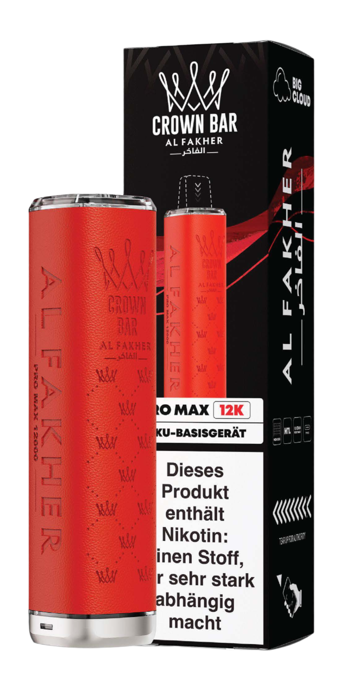Al Fakher 12K Pro Max Batterie RED