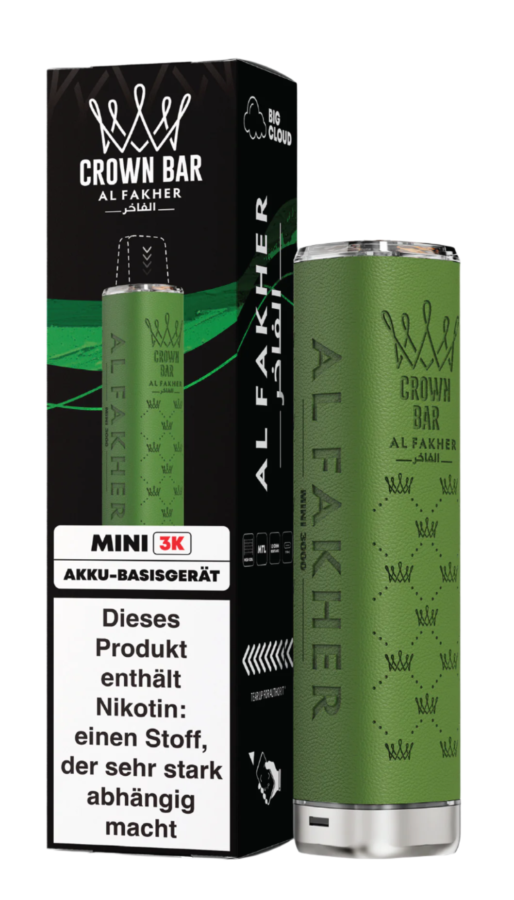 Al Fakher 3K Mini Batterie GREEN