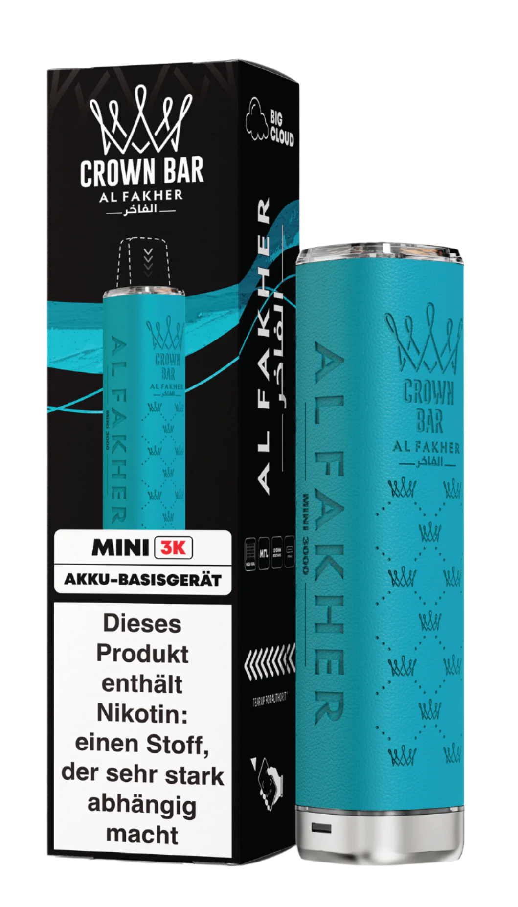 Al Fakher 3K Mini Batterie LIGHT BLUE
