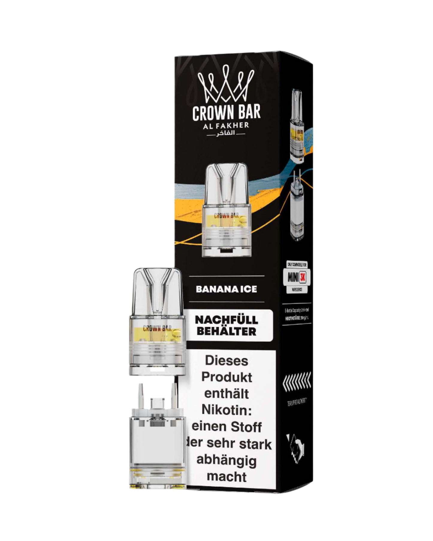 Al Fakher 3K Mini Pod (vorgefüllt) BANANA ICE