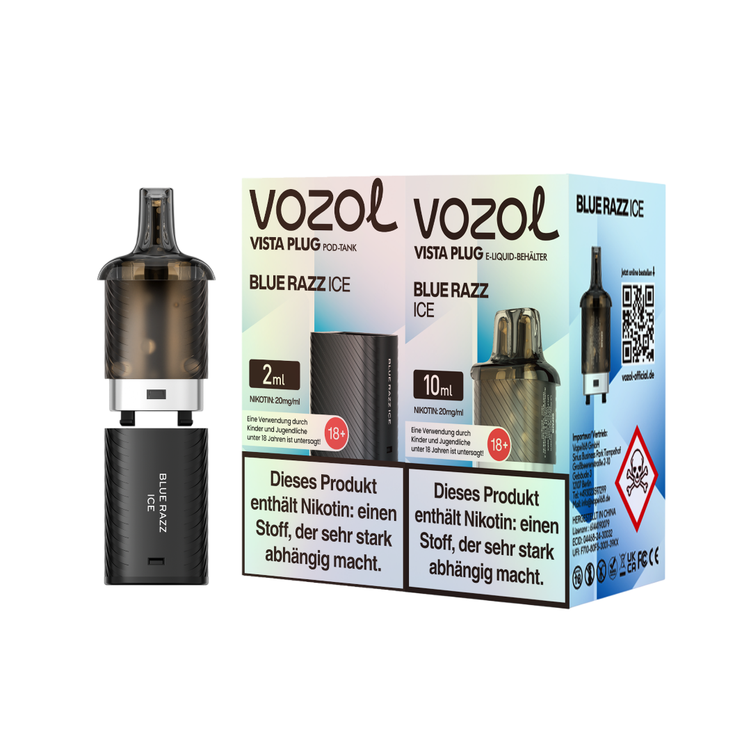 Pod für Vista Plug - Blue Razz Ice (vorgefüllt)