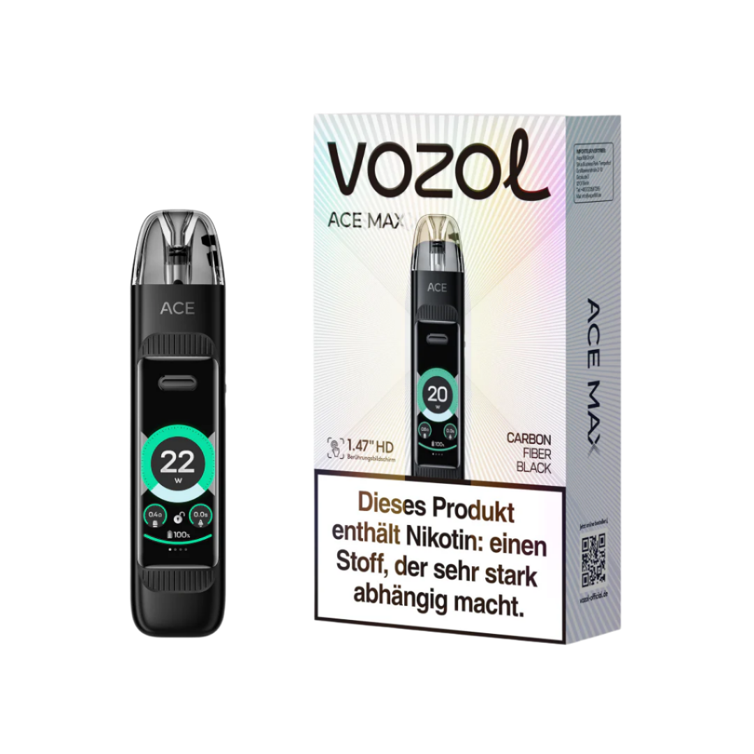 Vozol ACE MAX Pod Kit CARBON FIBER BLACK