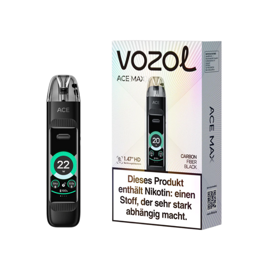 Vozol ACE MAX Pod Kit CARBON FIBER BLACK