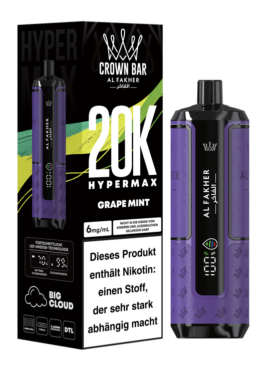 Al Fakher 20K Hypermax GRAPE MINT