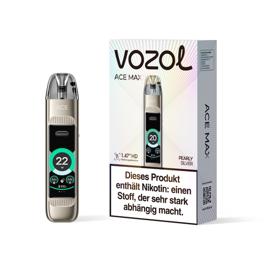 Vozol ACE MAX Pod Kit PEARLY SILVER