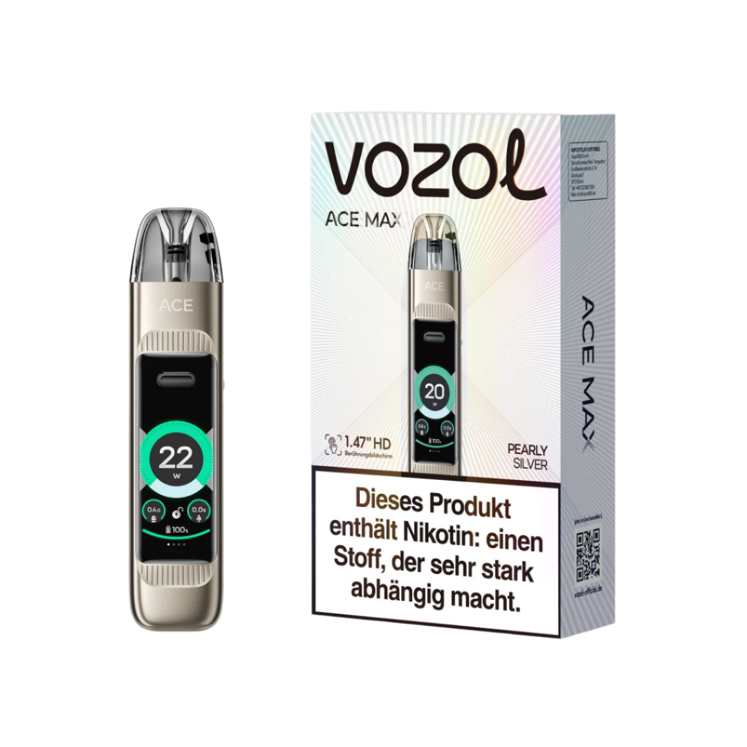 Vozol ACE MAX Pod Kit PEARLY SILVER