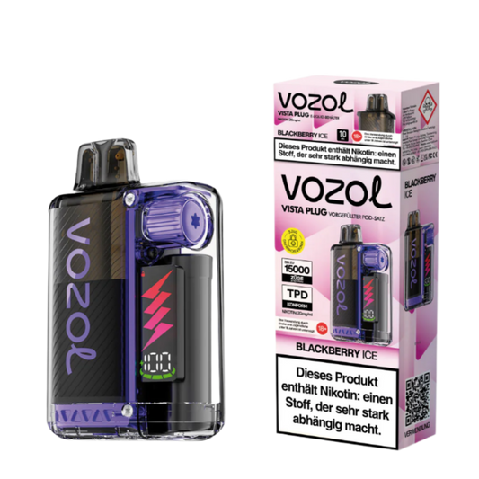 Vozol Vista Plug 15K (TPD) BLACKBERRY ICE