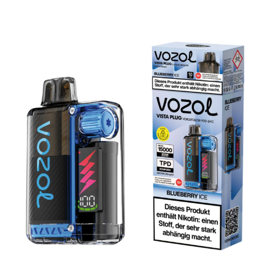 Vozol Vista Plug 15K (TPD) BLUEBERRY ICE