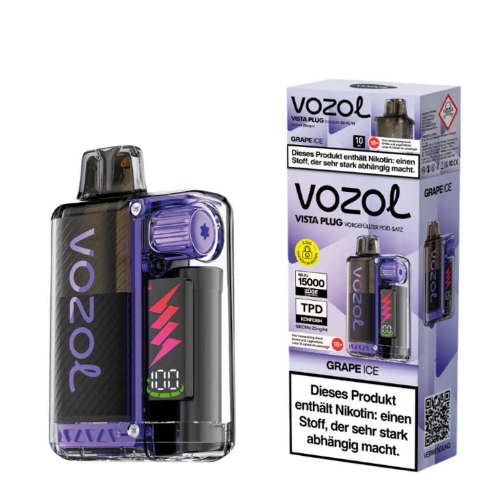 Vozol Vista Plug 15K (TPD) GRAPE ICE