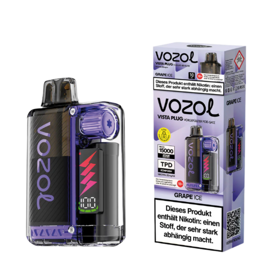 Vozol Vista Plug 15K (TPD) GRAPE ICE