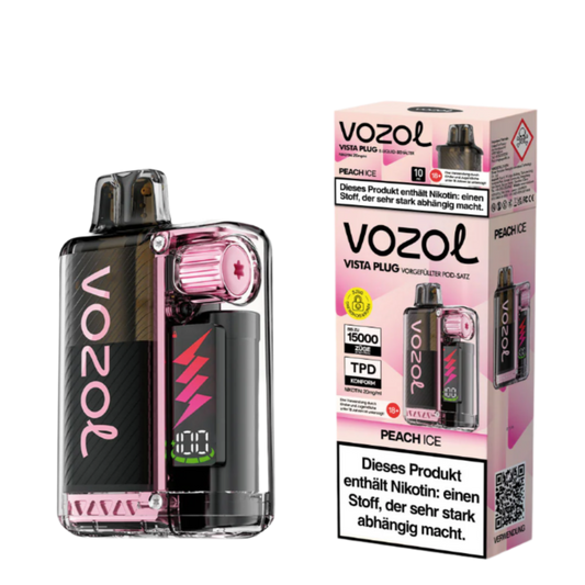 Vozol Vista Plug 15K (TPD) PEACH ICE